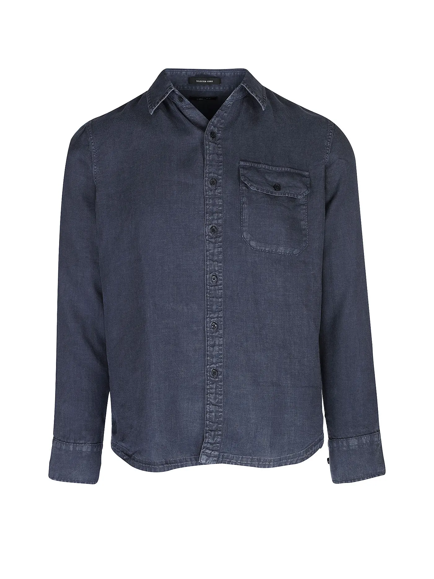 REPLAY | Leinenhemd Regular Fit | blau